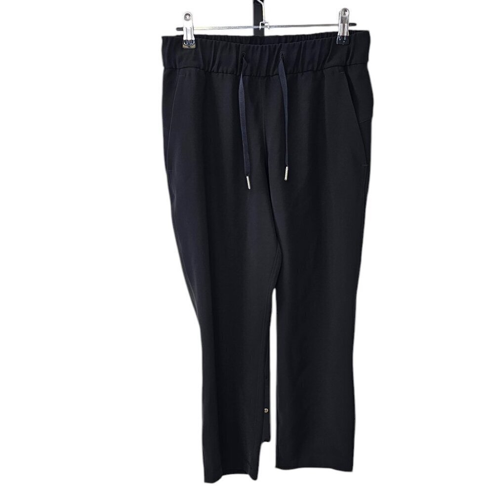 Lululemon Womens On The Fly Crop, Woven , 23" Black, Tie Waist, Size 4
